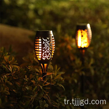 Güneş alev bahçe ışığı